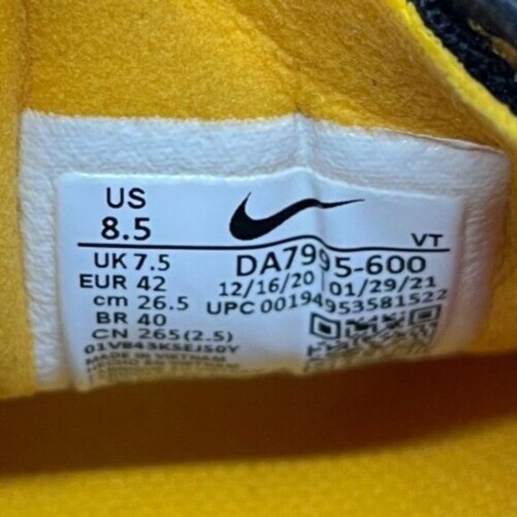 Nike Waffle One Active Fuchsia University Gold Black DA7995-600 Mens Size 8.5 - Picture 8 of 9